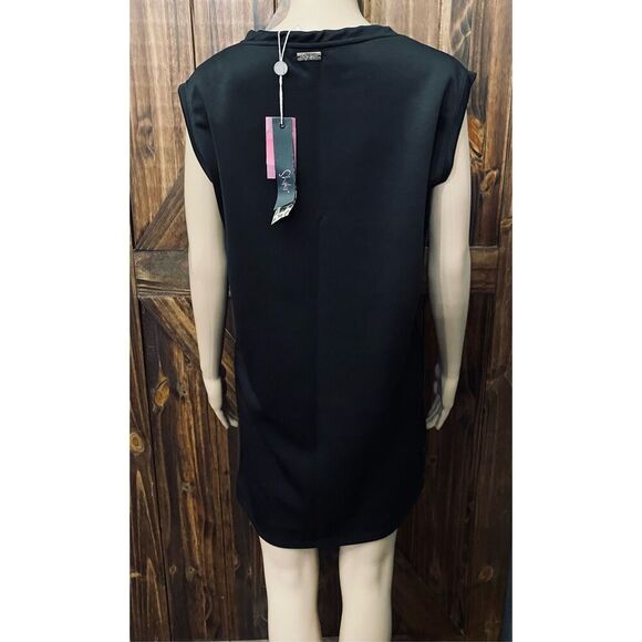 SHIKI Mini Dress Black Babydoll Women’s Sz L - Picture 3 of 6